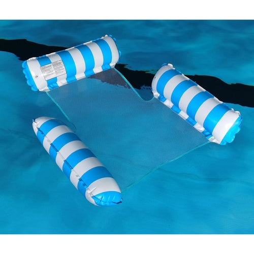 Foldable Floating Water Hammock Float Lounger Inflatable Pool mat