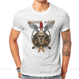 Ancient Greeks Spartan Molon Lable TShirt Men Alternative Large Casual