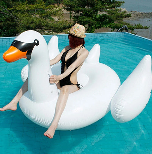 Giant Swan Watermelon Floats Pineapple Flamingo Swimming Ring Unicorn