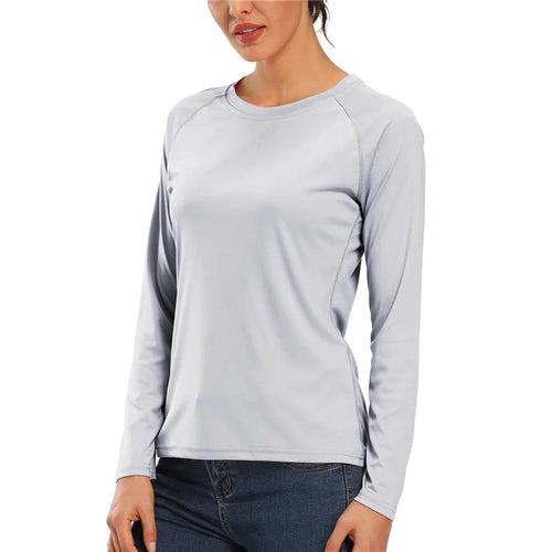 Women t shirt Long Sleeve Shirt UPF 50+ Sun Protection Quick Dry