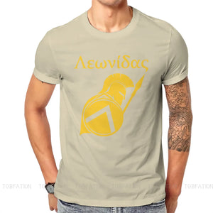 Leonidas Ancient Greeks Spartan Tshirt Top Cotton Oversized Crewneck