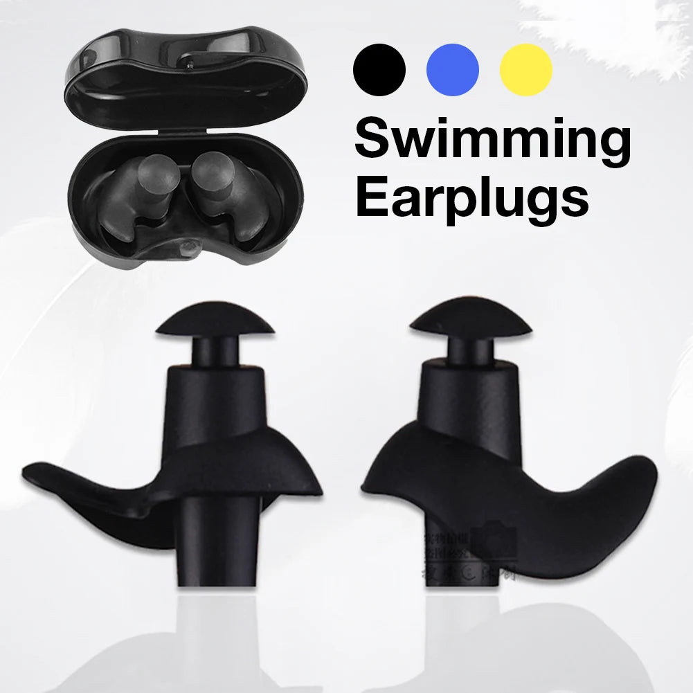 Swimming Earplugs Waterproof Reusable Silicone Ear Plugs Diving Sport