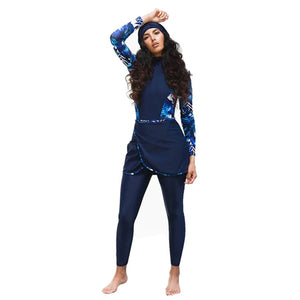 YONGSEN 2022 Modest Plus Size Burkinis Muslim Women Swimwear Swimsuit