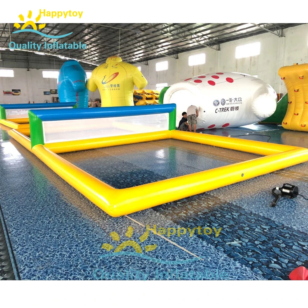 Water Play Sport Games Inflatable Floating Water Volleyball Court