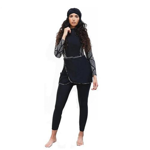 YONGSEN 2022 Modest Plus Size Burkinis Muslim Women Swimwear Swimsuit