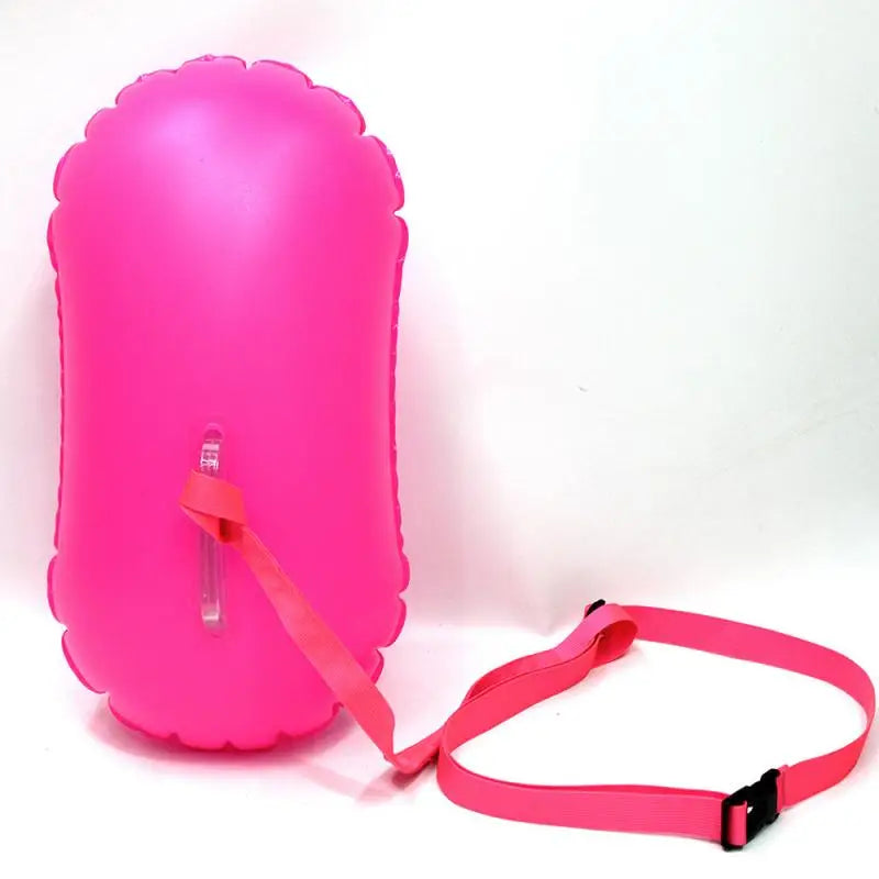 Inflatable Open Swimming Buoy Tow Float Dry Bag Double Air Bag with