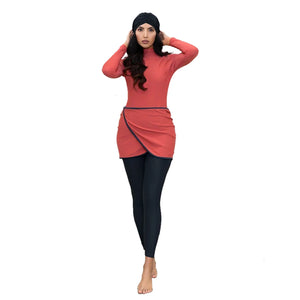 YONGSEN 2022 Modest Plus Size Burkinis Muslim Women Swimwear Swimsuit