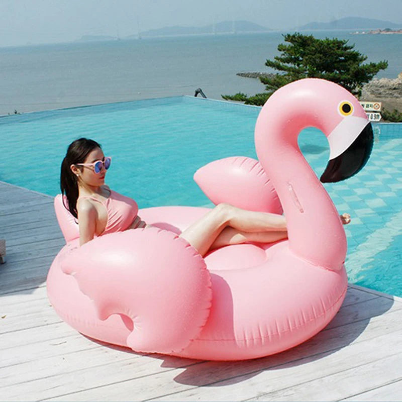 Giant Swan Watermelon Floats Pineapple Flamingo Swimming Ring Unicorn