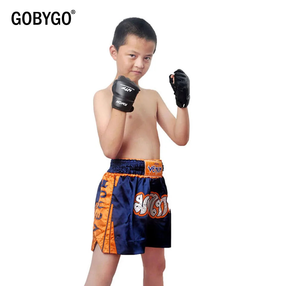 GOBYGO Half Fingers Kids Sandbag Training Boxing Gloves PU Leather