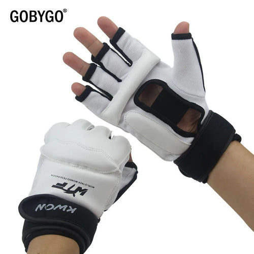 GOBYGO Half Fingers Kids Sandbag Training Boxing Gloves PU Leather