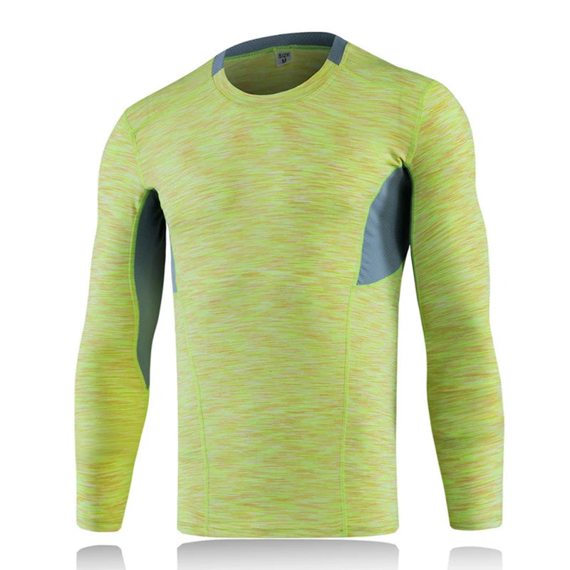 New Autumn Quick Dry Running Shirt Compression Fitness Tight T-Shirt