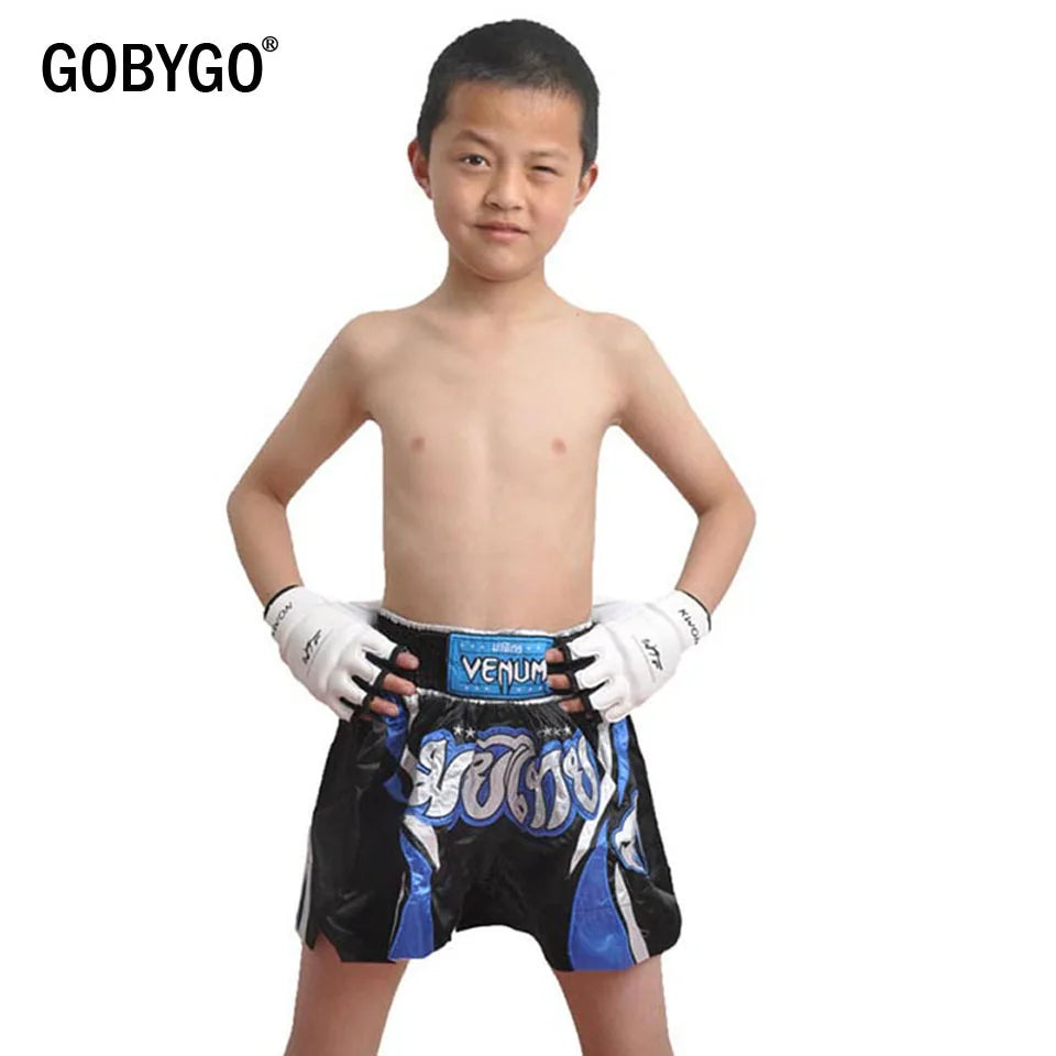 GOBYGO Half Fingers Kids Sandbag Training Boxing Gloves PU Leather