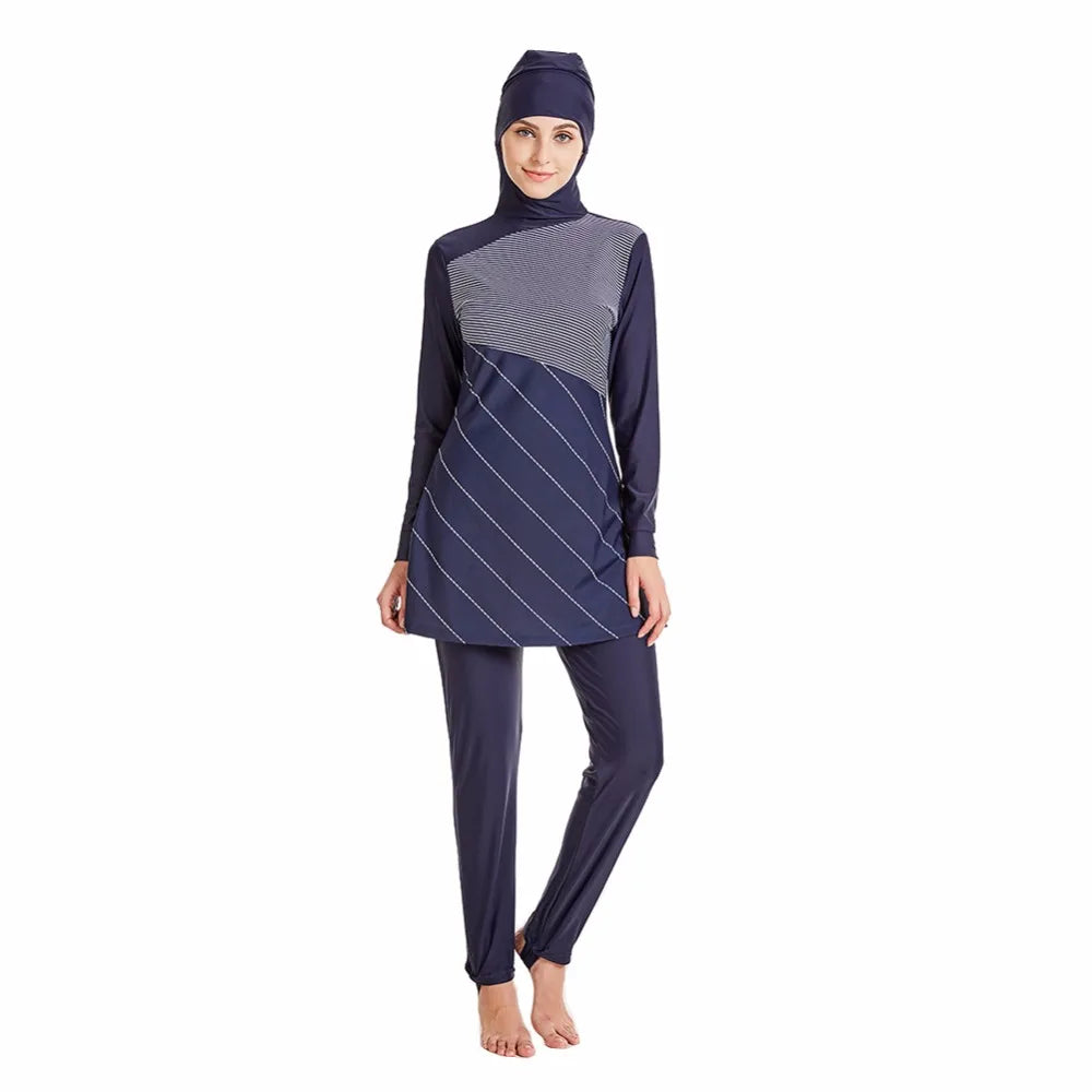 YONGSEN Modest Muslim Swimwear Hijab Muslimah Women Plus Size Islamic