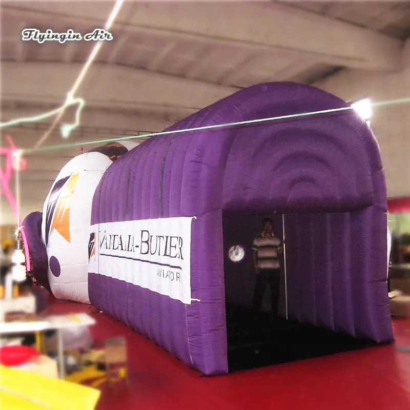 Advertising Inflatable Football Helmet Tunnel Purple Team Entrance Run