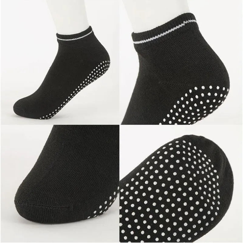 1 Pair Women Yoga Socks Anti slip Silicone Gym Pilates Ballet Socks