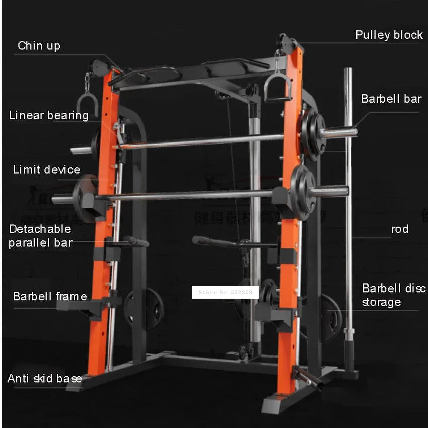 Squat Weightlifting Frame Trainer Chin Up Parallel Bar High Low