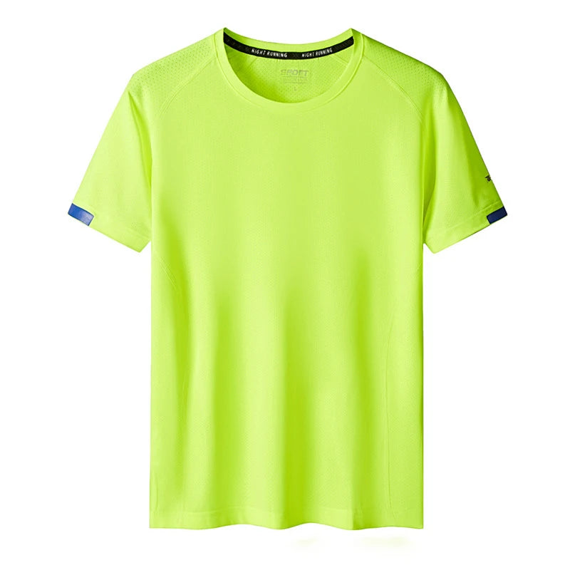 Sport Men'S GYM Quick Dry Mesh T-shirts Fashion For 2023 Summer Short