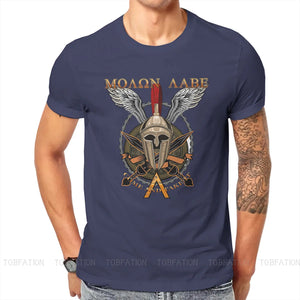 Ancient Greeks Spartan Molon Lable TShirt Men Alternative Large Casual