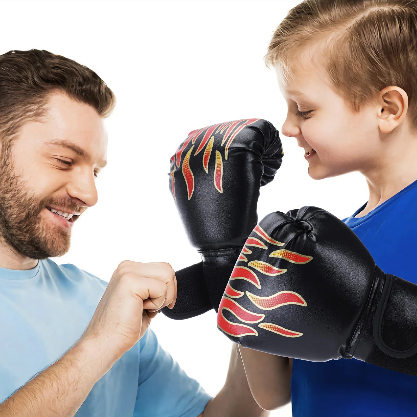 1 Pair Boxing Glove Leather Kickboxing Protective Glove Kids Children