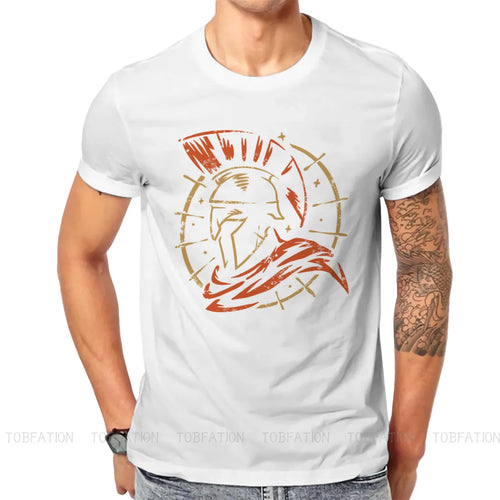 Ancient Greeks Spartan The Warrior T Shirt Men Ofertas Large Ofertas