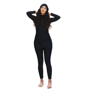 YONGSEN 2022 Modest Plus Size Burkinis Muslim Women Swimwear Swimsuit