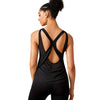 Fitness Tshirt Women Sleeveless Polyester Fast Dry Hollow Back Bandage