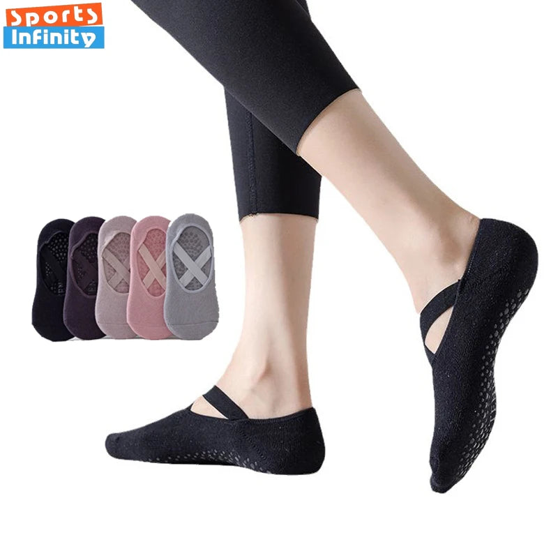 Summer Professional Pilates Socks for Women Silicone Anti Slip Yoga