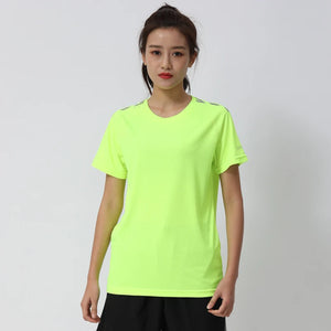 Women Sport T-shirts Quick Dry Print Running Casual Short Sleeve Loose