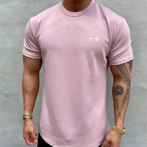 T shirt Men Summer Gym Clothing Bodybuilding Fitness Loose Casual