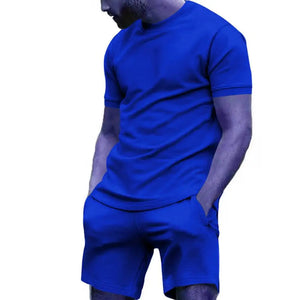 New Mens Summer Sports Tshirt Shorts Suit Comfortable Breathable Mesh