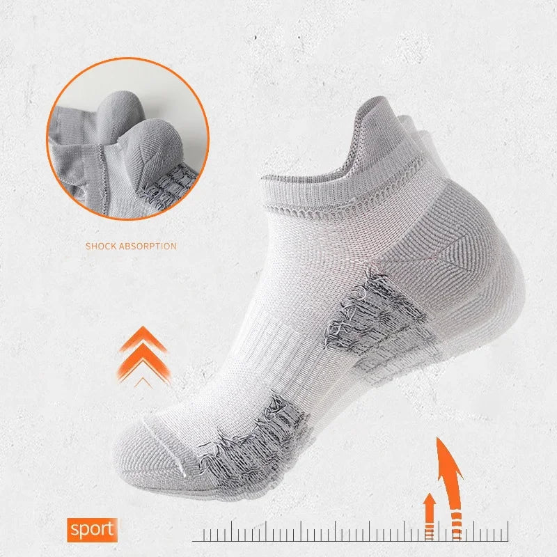 1/3Pairs No Show Sport Running Socks Athletic Low-cut Sock Thick Knit