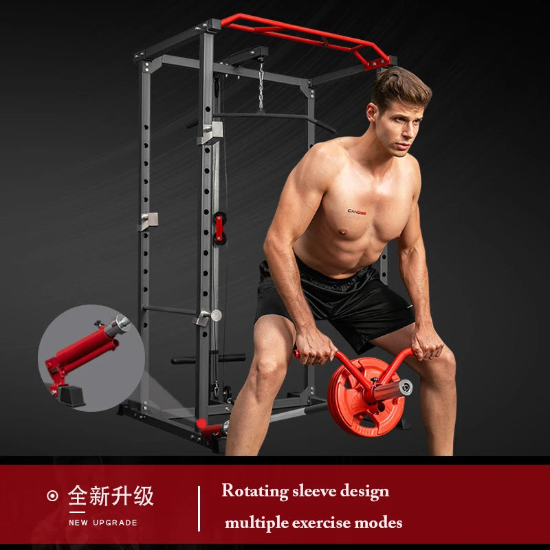 Unisex Thickened Steel Pipe Multi-Functional Smith Machine Core