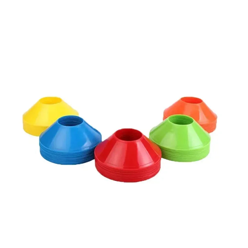 10Pcs Soccer Cones Disc Football Training Discs With Carry Bag Holder