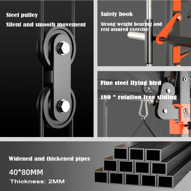 Integrated Trainer for Household Smith Machine, Multi-function, Bird