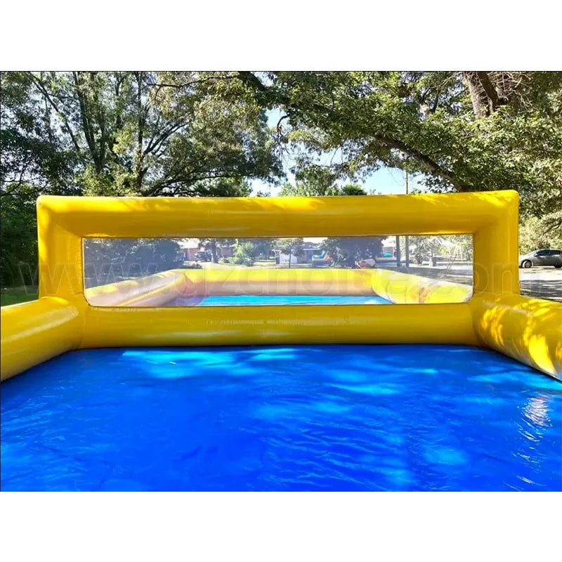 Commercial Airtight Inflatable Volleyball Field Pool 0.9mm PVC