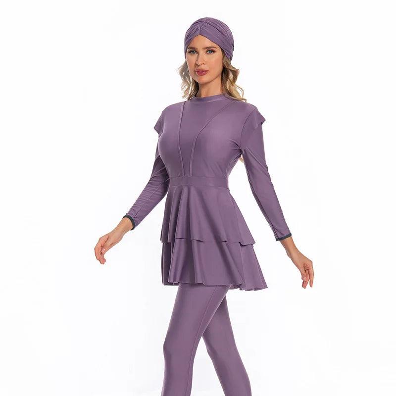 Burkini Muslim Swimwear Hijab Swimsuit Women Modest Bathing Suit Gym