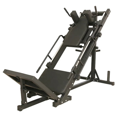 Dual-function inverted pedal machine leg strength trainer commercial