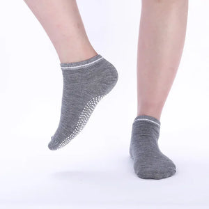 1 Pair Cotton Women Yoga Socks Ladies Anti Slip Silicone Gym Pilates