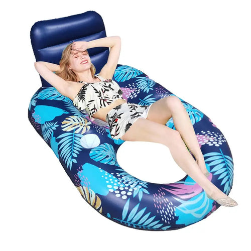 Inflatable Swimming Float Adult Pool Float Sun Tan Tub Sunbathing