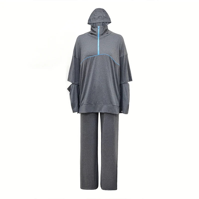 2022 New Arrival Muslim Sports Wear Loose Outfit Running Sportswear