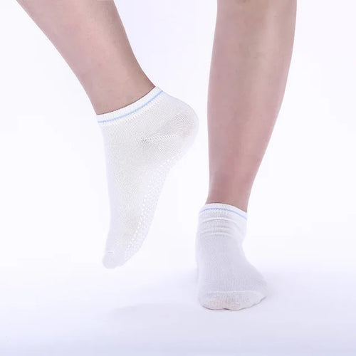 1 Pair Cotton Women Yoga Socks Ladies Anti Slip Silicone Gym Pilates