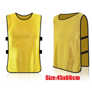 Adults Kids Soccer Pinnies Quick Drying Basketball Football Rugby Team