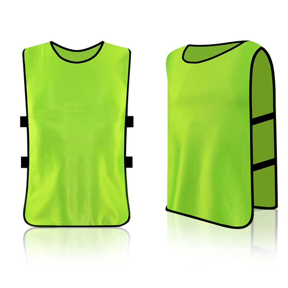 Adults Kids Soccer Pinnies Quick Drying Basketball Football Rugby Team