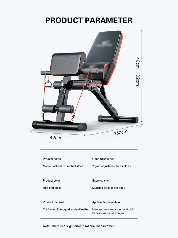 Dumbbell stool sit-up aid fitness equipment home men's multifunctional