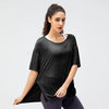 Women Blouse Shirts Mesh Gym Tshirt Workout Clothing Sports Tops