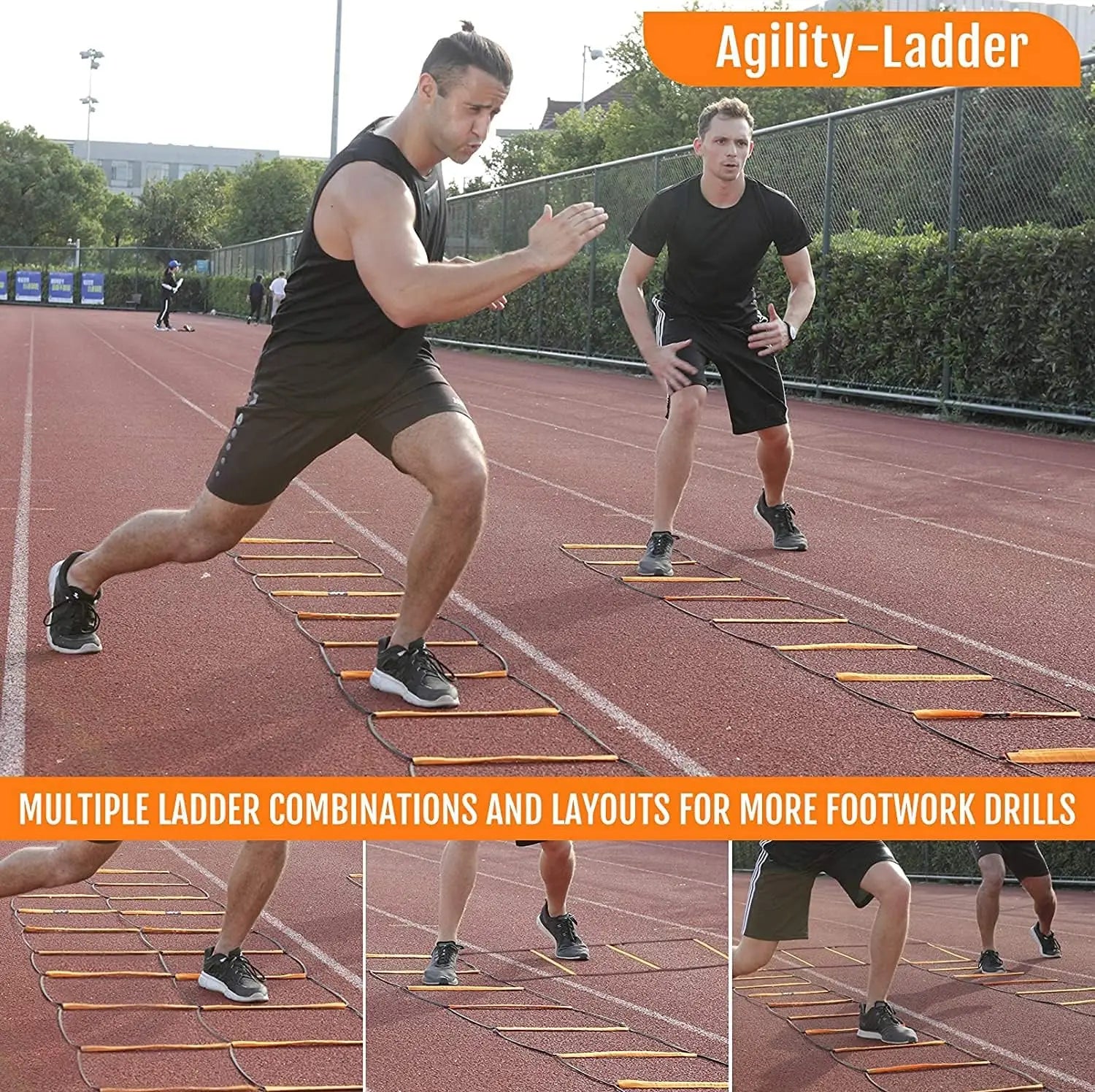 Foldable Agility Ladder Soccer Football Training Equipment Jump Speed