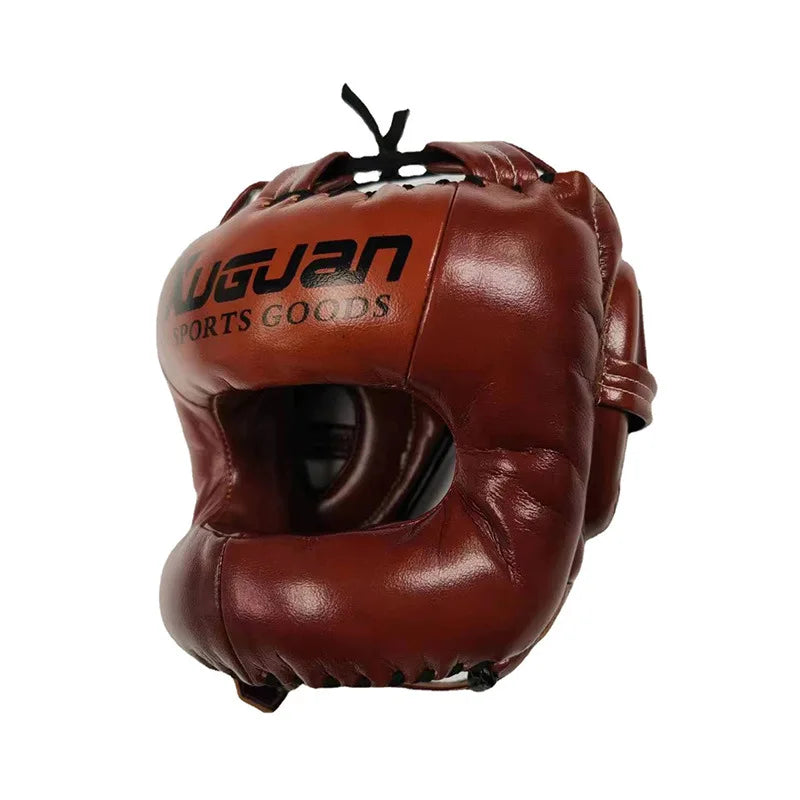 PU Boxing Head Protection Adult Fitness equipment Cross Beam Closed