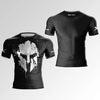 3D Print Warrior Helmet Workout T-Shirt Funny Gym Shirts High Quality