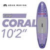 AQUA MARINA Coral Purple Inflatable SUP Board Stand Up Paddle Board