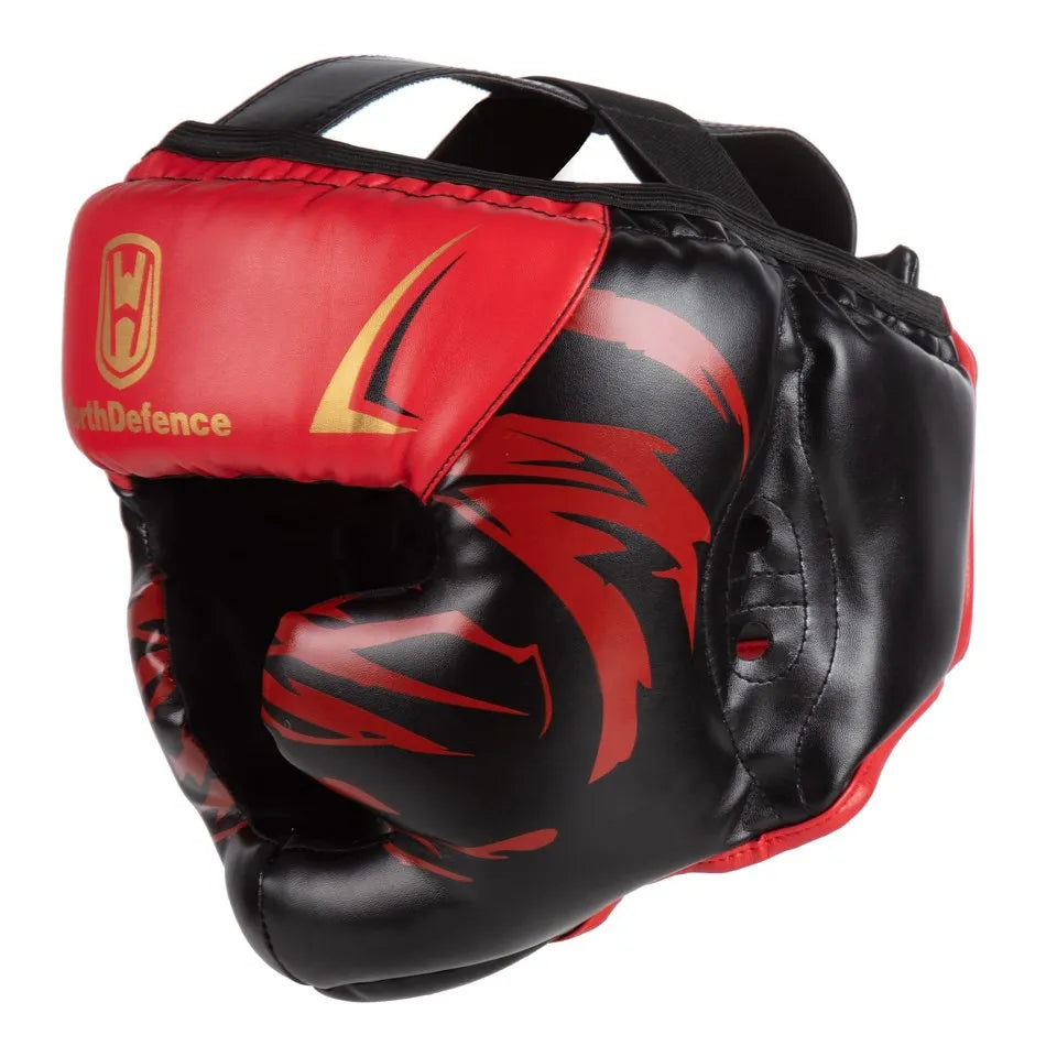 WOSWEIR  Kick Boxing Helmet Men Women PU Karate Muay Thai Guantes De